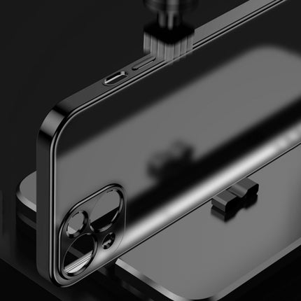 Funda a prueba de golpes de TPU esmerilado con borde galvanizado, para iPhone 13 mini, para iPhone 13, para iPhone 13 Pro, para iPhone 13 Pro Max