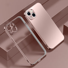 Electroplated Edge Frosted TPU Shockproof Case, For iPhone 13 mini, For iPhone 13, For iPhone 13 Pro