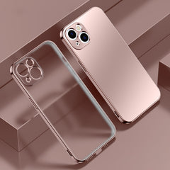 Electroplated Edge Frosted TPU Shockproof Case, For iPhone 13 mini, For iPhone 13, For iPhone 13 Pro, For iPhone 13 Pro Max