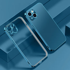 Electroplated Edge Frosted TPU Shockproof Case, For iPhone 13 mini, For iPhone 13, For iPhone 13 Pro