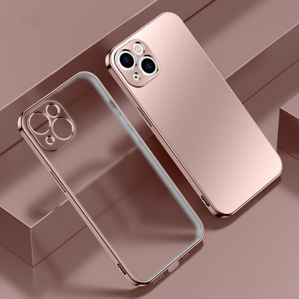 Funda a prueba de golpes de TPU esmerilado con borde galvanizado, para iPhone 13 mini, para iPhone 13, para iPhone 13 Pro, para iPhone 13 Pro Max
