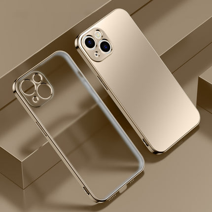 Funda a prueba de golpes de TPU esmerilado con borde galvanizado, para iPhone 13 mini, para iPhone 13, para iPhone 13 Pro, para iPhone 13 Pro Max
