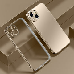 Electroplated Edge Frosted TPU Shockproof Case, For iPhone 13 mini, For iPhone 13, For iPhone 13 Pro
