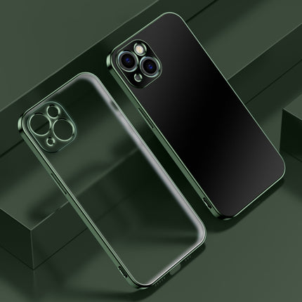 Funda a prueba de golpes de TPU esmerilado con borde galvanizado, para iPhone 13 mini, para iPhone 13, para iPhone 13 Pro, para iPhone 13 Pro Max