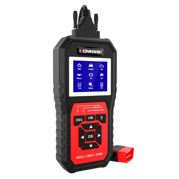 KONNWEI KW460 Car 2.8 inch 12V Lead-acid Battery Tester Fault Diagnosis Instrument, KW460