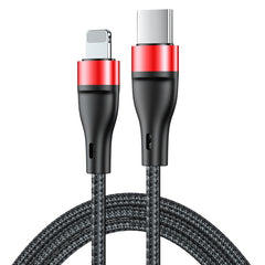 ADC-003 Type-C to 8 Pin PD Fast Charging Weave Data Cable, 1m, 2m