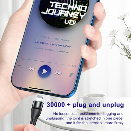 ADC-003 Typ-C auf 8-poliges PD-Schnellladedatenkabel, Weave, 1 m, 2 m