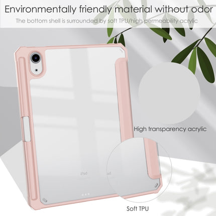 Estuche para tableta de cuero acrílico TPU plegable en tres partes con soporte y ranura para bolígrafo, para iPad mini 6 / mini 2024
