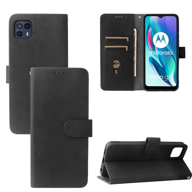 Solid Color Skin Feel Magnetic Buckle Horizontal Flip Calf Texture PU Leather Case with Holder & Card Slots & Wallet, For Motorola Moto G50 5G, For Nokia C30, For Sharp Air Zero6, For ZTE Blade A31