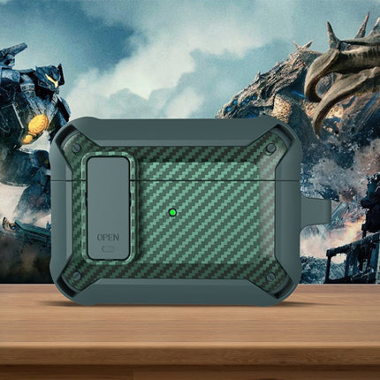 Drahtlose Kopfhörer Stoßfeste Bumblebee Carbon Fiber Schutzhülle mit Schalter, Für AirPods 1/2, Für AirPods Pro