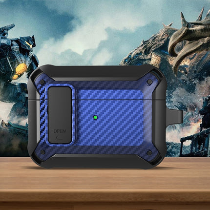 Drahtlose Kopfhörer Stoßfeste Bumblebee Carbon Fiber Schutzhülle mit Schalter, Für AirPods 1/2, Für AirPods Pro