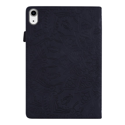 Estuche de cuero con diseño de doble pliegue con estampado de becerro, con soporte, ranuras para tarjetas, ranura para bolígrafo y banda elástica, para iPad mini 2024/mini 6