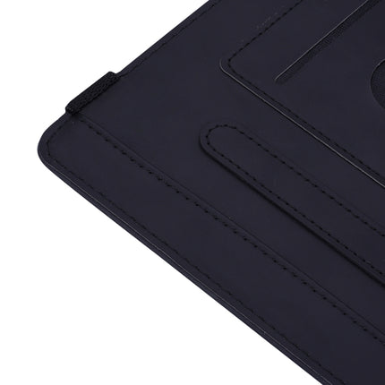 Calf Pattern Double Folding Design Embossed Leather Case with Holder & Card Slots & Pen Slot & Elastic Band, For Xiaomi Mi Pad 5 / 5 Pro