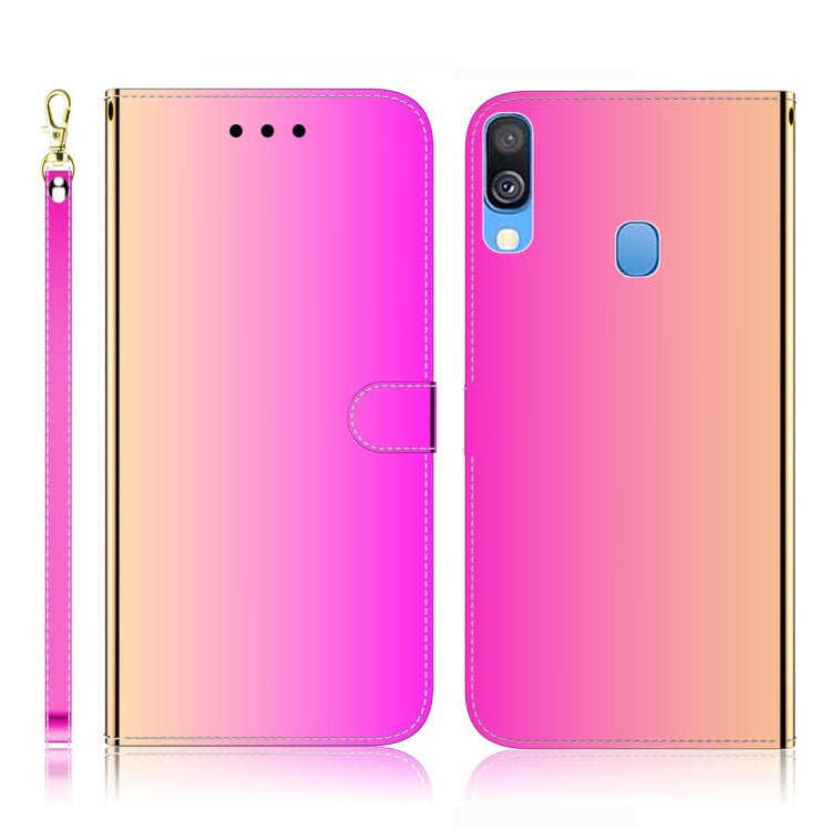 Imitated Mirror Surface Horizontal Flip Leather Case with Holder & Card Slots & Wallet & Lanyard, For Samsung Galaxy A50, For Samsung Galaxy A90 5G, For Samsung Galaxy A40, For iPhone 7 Plus / 8 Plus