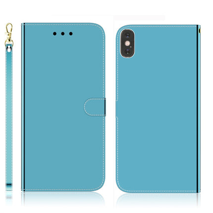 Imitated Mirror Surface Horizontal Flip Leather Case with Holder & Card Slots & Wallet & Lanyard, For Samsung Galaxy S9+, For iPhone X / XS, For Samsung Galaxy S10, For Sony Xperia 1