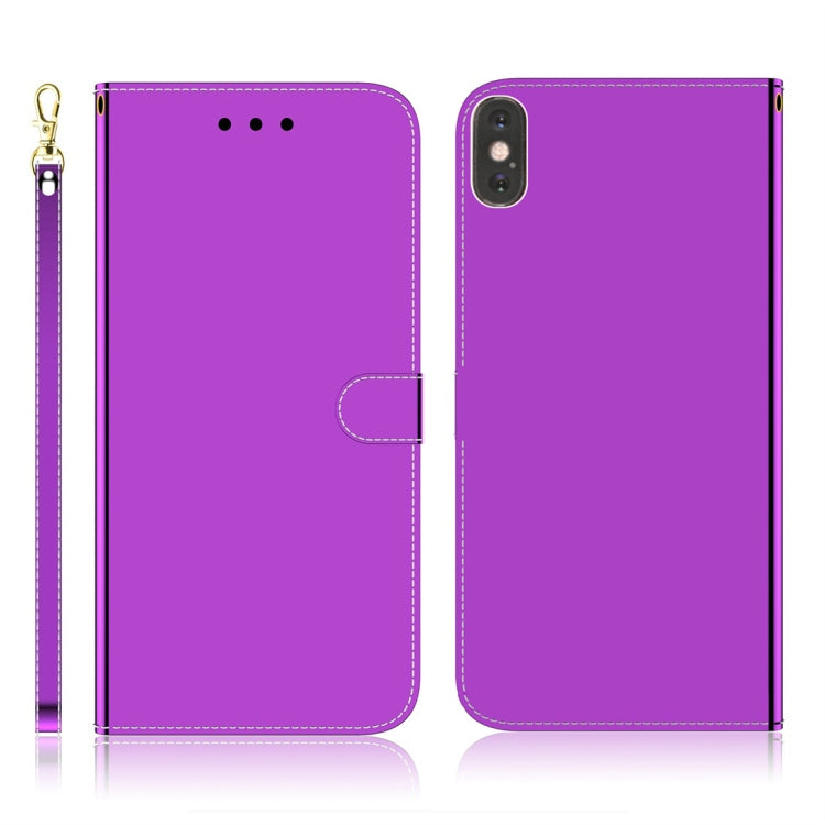 Imitated Mirror Surface Horizontal Flip Leather Case with Holder & Card Slots & Wallet & Lanyard, For Samsung Galaxy S9+, For iPhone X / XS, For Samsung Galaxy S10, For Sony Xperia 1
