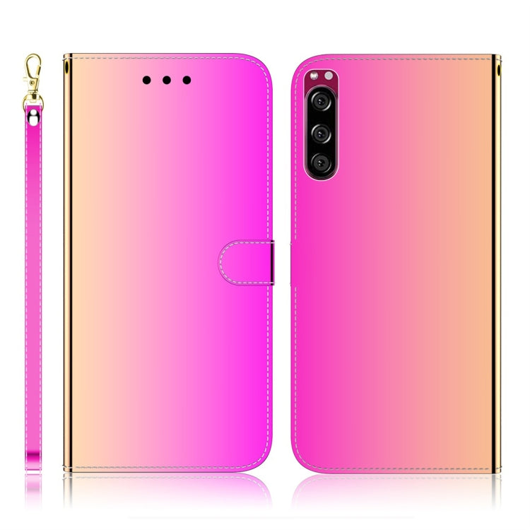 Imitated Mirror Surface Horizontal Flip Leather Case with Holder & Card Slots & Wallet & Lanyard, For Samsung Galaxy S10+, For Sony Xperia 5, For Sony Xperia 20, For Samsung Galaxy S10e