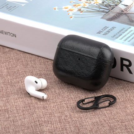 Für Apple AirPods Pro Wireless Kopfhörer Schutzhülle aus Leder mit Haken