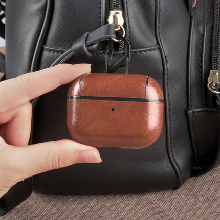Für Apple AirPods Pro Wireless Kopfhörer Schutzhülle aus Leder mit Haken