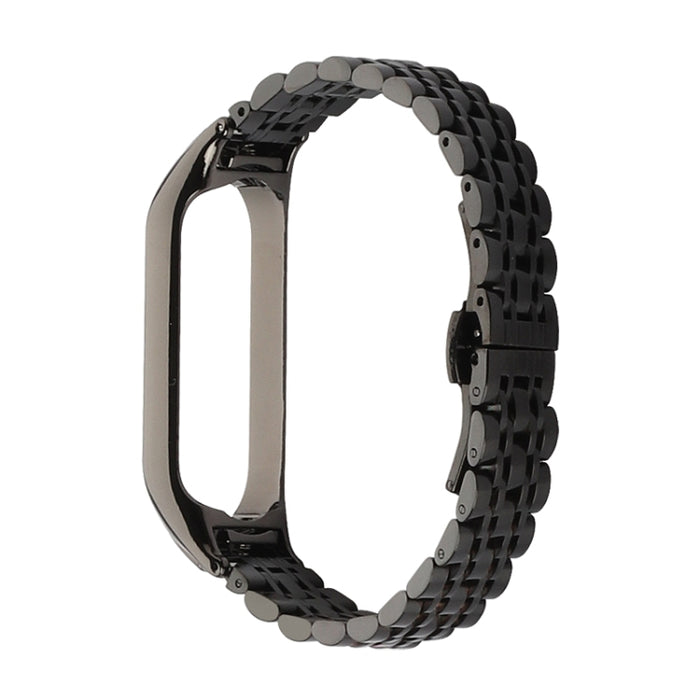 Seven-beads Stainless Steel Replacement Strap Watchband, For Xiaomi Mi Band 6 / 5, For Xiaomi Mi Band 4 / 3