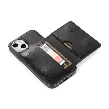 Shockproof PU + TPU Protective Case with Card Slots & Holder, For iPhone 13 mini, For iPhone 13, For iPhone 13 Pro, For iPhone 13 Pro Max