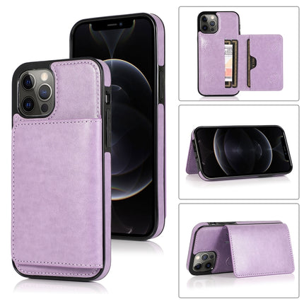 Shockproof PU + TPU Protective Case with Card Slots & Holder, For iPhone 13 mini, For iPhone 13, For iPhone 13 Pro, For iPhone 13 Pro Max