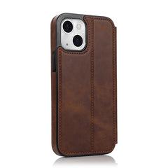 Strong Magnetic Closure PU + TPU Leather Case with Card Slots & Holder, For iPhone 13 mini, For iPhone 13, For iPhone 13 Pro, For iPhone 13 Pro Max