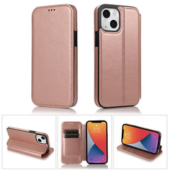 Strong Magnetic Closure PU + TPU Leather Case with Card Slots & Holder, For iPhone 13 mini, For iPhone 13, For iPhone 13 Pro, For iPhone 13 Pro Max