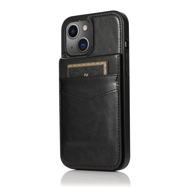 Einfarbige PC + TPU-Schutzhülle mit Halter und Kartenfächern, für iPhone 13 mini, für iPhone 13, für iPhone 13 Pro, für iPhone 13 Pro Max