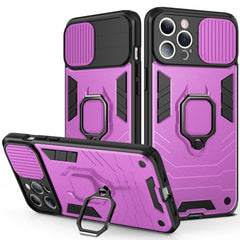 Funda de TPU + PC con diseño de cubierta de cámara deslizante a prueba de golpes con soporte de anillo, para iPhone 13 mini, para iPhone 13, para iPhone 13 Pro, para iPhone 13 Pro Max