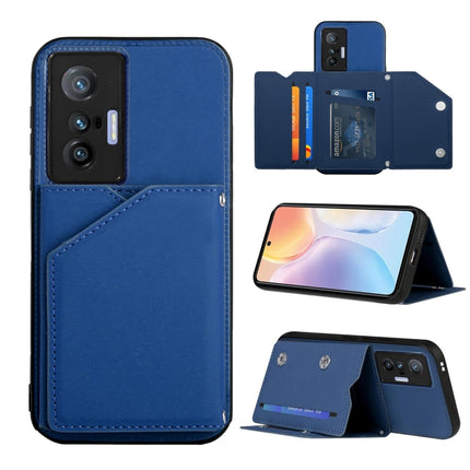 Skin Feel PU + TPU + PC Back Cover Shockproof Case with Card Slots & Holder & Photo Frame, For Honor Magic3, For vivo X70, For vivo X70 Pro, For vivo X70 Pro+