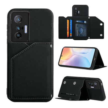 Skin Feel PU + TPU + PC Back Cover Shockproof Case with Card Slots & Holder & Photo Frame, For Honor Magic3, For vivo X70, For vivo X70 Pro, For vivo X70 Pro+