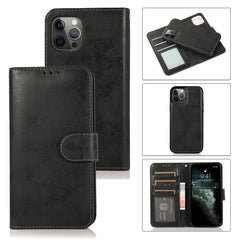 Retro 2 in 1 Detachable Magnetic Horizontal Flip TPU + PU Leather Case with Holder & Card Slots & Photo Frame & Wallet, For iPhone 13 mini, For iPhone 13, For iPhone 13 Pro, For iPhone 13 Pro Max