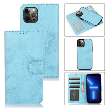Funda retro 2 en 1 con tapa magnética horizontal desmontable de TPU + PU con soporte, ranuras para tarjetas, marco de fotos y billetera, para iPhone 13 mini, para iPhone 13, para iPhone 13 Pro, para iPhone 13 Pro Max