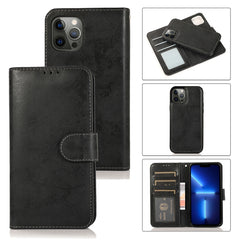 Retro 2 in 1 Detachable Magnetic Horizontal Flip TPU + PU Leather Case with Holder & Card Slots & Photo Frame & Wallet, For iPhone 13 mini, For iPhone 13, For iPhone 13 Pro, For iPhone 13 Pro Max