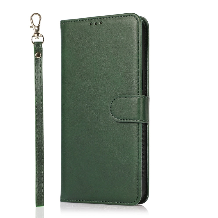 2-in-1-Lederhülle mit abnehmbarer magnetischer Rückseite und Kalbslederstruktur, horizontales Klappetui mit Halterung, Kartenfächern, Geldbörse und Bilderrahmen, für iPhone 13 mini, für iPhone 13, für iPhone 13 Pro, für iPhone 13 Pro Max