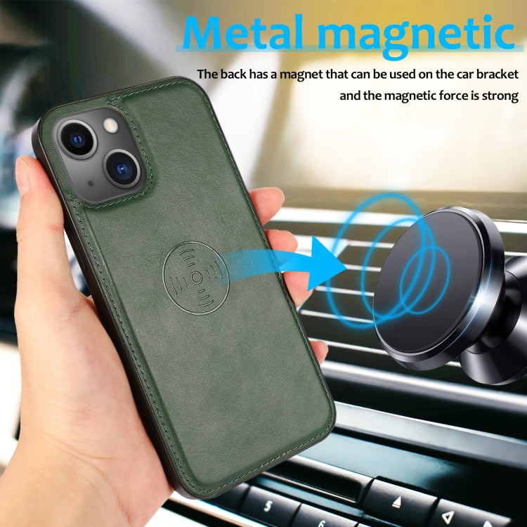 2-in-1-Lederhülle mit abnehmbarer magnetischer Rückseite und Kalbslederstruktur, horizontales Klappetui mit Halterung, Kartenfächern, Geldbörse und Bilderrahmen, für iPhone 13 mini, für iPhone 13, für iPhone 13 Pro, für iPhone 13 Pro Max