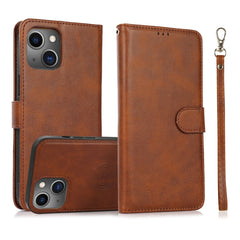 Calf Texture 2 in 1 Detachable Magnetic Back Cover Horizontal Flip Leather Case with Holder & Card Slots & Wallet & Photo Frame, For iPhone 13 mini, For iPhone 13, For iPhone 13 Pro, For iPhone 13 Pro Max