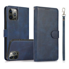 Calf Texture 2 in 1 Detachable Magnetic Back Cover Horizontal Flip Leather Case with Holder & Card Slots & Wallet & Photo Frame, For iPhone 13 mini, For iPhone 13, For iPhone 13 Pro, For iPhone 13 Pro Max