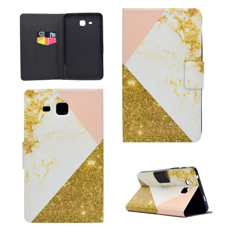 Horizontale Klapphülle aus TPU-Leder mit Halterung, Kartensteckplatz und Schlaf-/Weckfunktion, für Galaxy Tab S3 9.7 T820