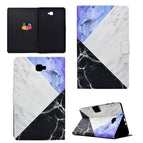 For Galaxy Tab A 10.1 (2016) T580 / Blue White Stitching