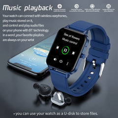 MX7 1.69 inch IPS Touch Screen IP68 Waterproof Smart Watch, Support Sleep Monitoring / Heart Rate Monitoring / Bluetooth Call / Body Temperature Monitoring