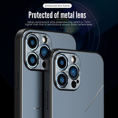 R-JUST RJ-52 3-Line Style Metall-TPU-Stoßschutzhülle, für iPhone 13 mini, für iPhone 13, für iPhone 13 Pro, für iPhone 13 Pro Max, für iPhone 12 mini, für iPhone 12, für iPhone 12 Pro, für iPhone 12 Pro Max