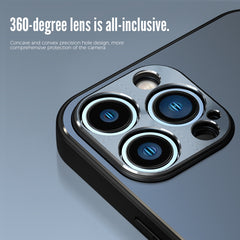 R-JUST RJ-52 3-Line Style Metal TPU Shockproof Protective Case, For iPhone 13 mini, For iPhone 13, For iPhone 13 Pro, For iPhone 13 Pro Max, For iPhone 12 mini, For iPhone 12, For iPhone 12 Pro, For iPhone 12 Pro Max