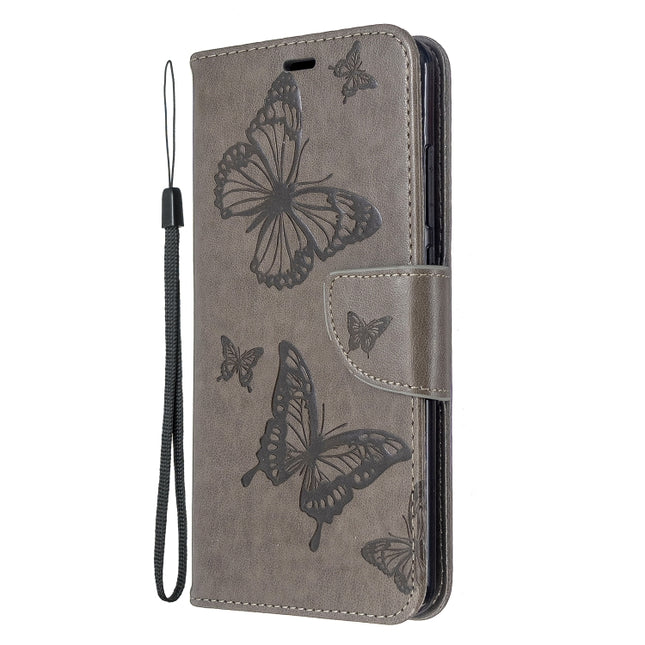 Embossing Two Butterflies Pattern Horizontal Flip PU Leather Case with Holder & Card Slot & Wallet & Lanyard, For Xiaomi Redmi  8A, For Xiaomi Redmi  8, For Nokia 6.2 / 7.2, For Sony Xperia 20, For Sony Xperia 5 / XZ5
