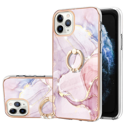 Galvanisiertes Marmormuster IMD TPU Stoßfeste Hülle mit Ringhalter, Für iPhone 12 Pro Max, Für iPhone 11, Für iPhone 11 Pro Max