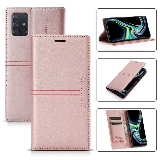 Dream Magnetic Suction Business Horizontal Flip PU Leather Case with Holder & Card Slot & Wallet, For Samsung Galaxy A91, For Samsung Galaxy A71 5G, For Samsung Galaxy A51 5G, For Samsung Galaxy A51 4G