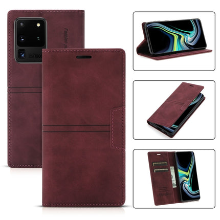 Dream Magnetic Suction Business Horizontal Flip PU Leather Case with Holder & Card Slot & Wallet, For Samsung Galaxy S20 FE, For Samsung Galaxy S20 Ultra, For Samsung Galaxy S21+ 5G, For Samsung Galaxy S21 5G