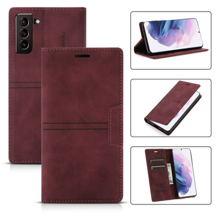 Dream Magnetic Suction Business Horizontal Flip PU Leather Case with Holder & Card Slot & Wallet, For Samsung Galaxy S20 FE, For Samsung Galaxy S20 Ultra, For Samsung Galaxy S21+ 5G, For Samsung Galaxy S21 5G