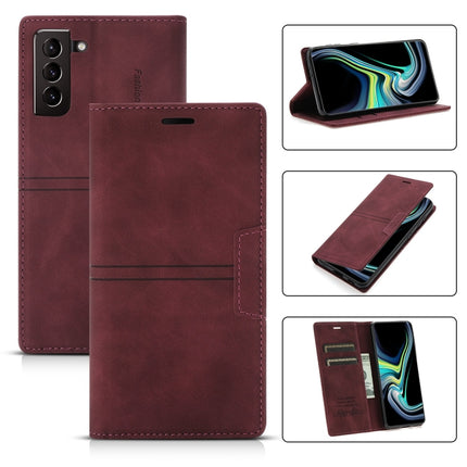 Dream Magnetic Suction Business Horizontal Flip PU Leather Case with Holder & Card Slot & Wallet, For Samsung Galaxy S20 FE, For Samsung Galaxy S20 Ultra, For Samsung Galaxy S21+ 5G, For Samsung Galaxy S21 5G
